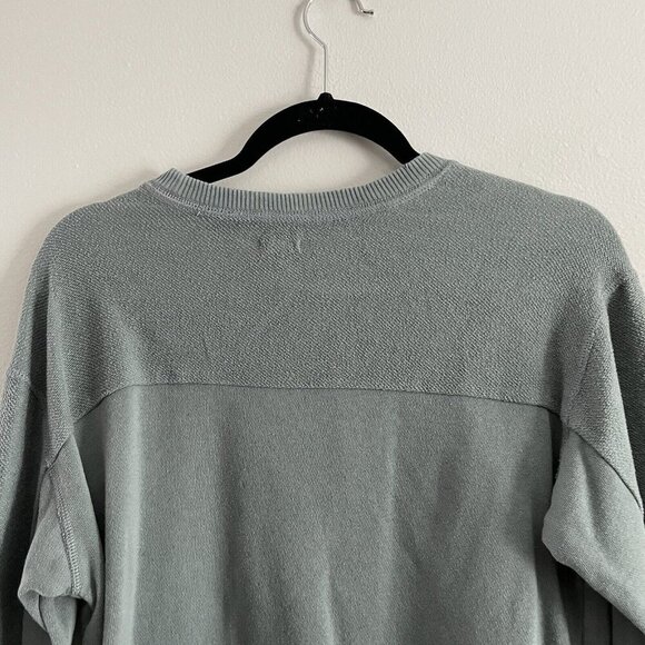 Aerie Women XS Green Terry Casual Comfort Relaxed Pullover Cropped Sweatshirt - Picture 9 of 9